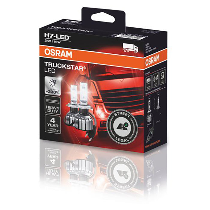 Osram Truckstar H7-LED 24V ECE godkendt - Sæt