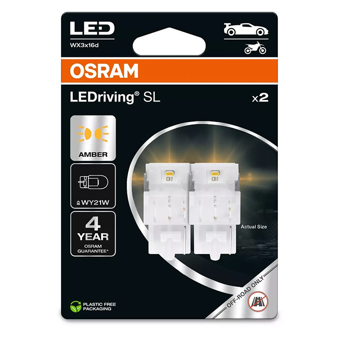Osram LEDriving SL Gul WY21W - Sæt