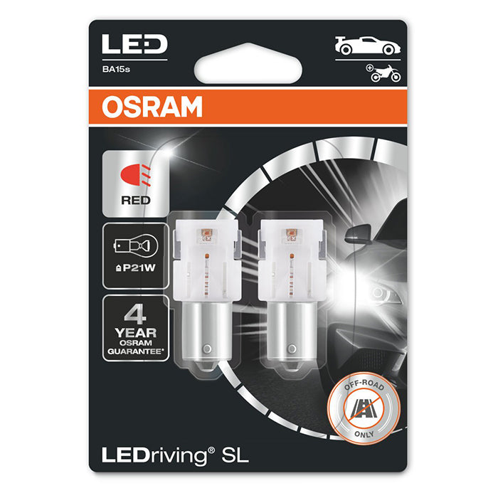 Osram LEDriving SL Rød P21W - Sæt