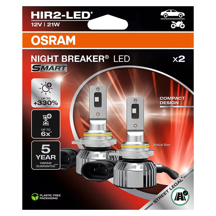 Osram Night Breaker Smart HIR2 LED 12V - Sæt