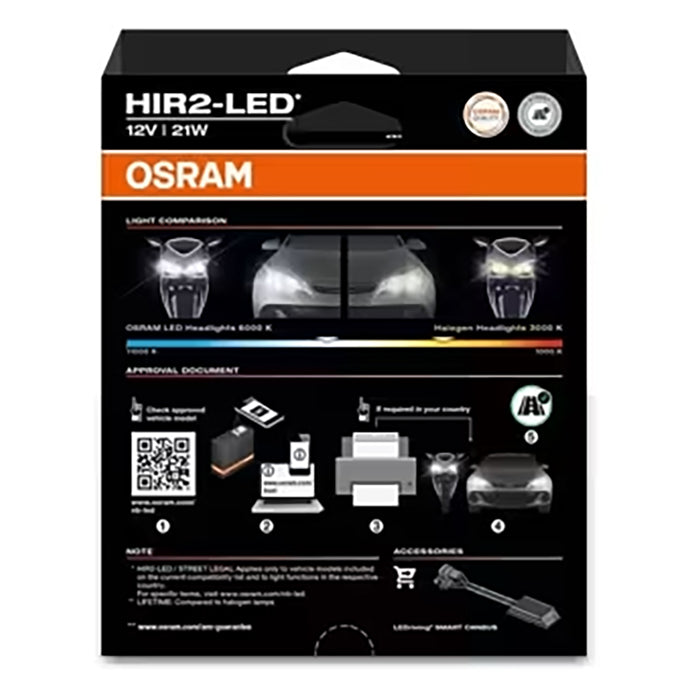 Osram Night Breaker Smart HIR2 LED 12V - Sæt