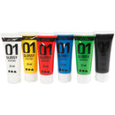 Akrylmaling Blank - 6 Standardfarver, 120 ml