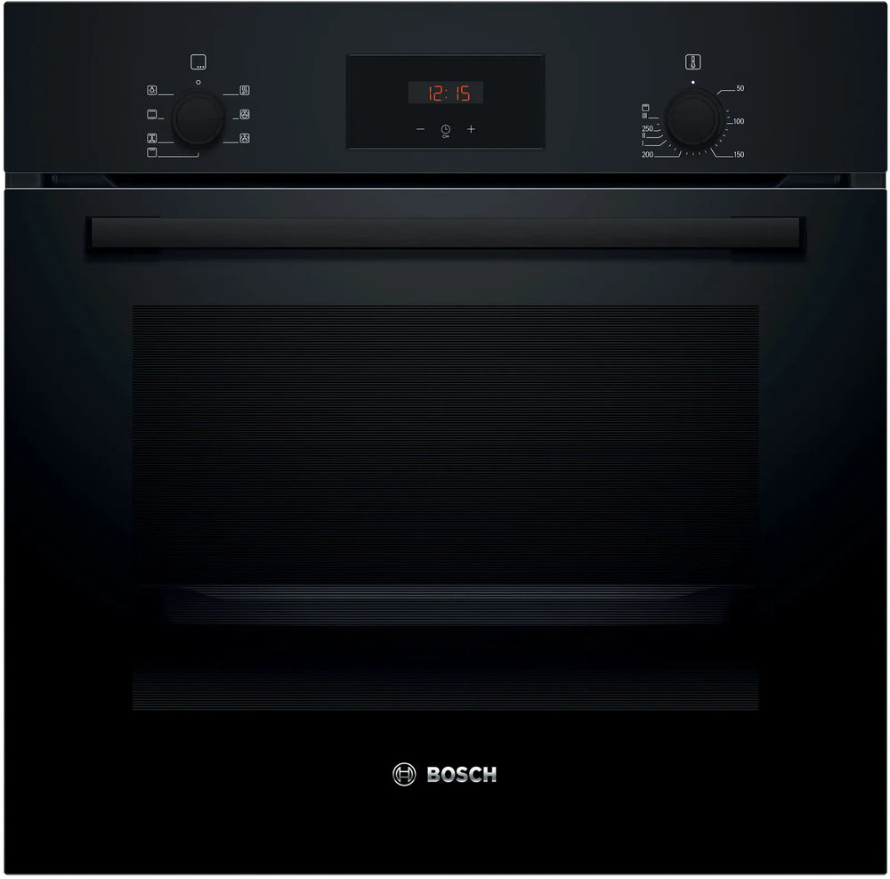Bosch Oven  HBF133BA1  66 L  Electric  EcoClean  Knobs  Height 59.5 cm  Width 59.4 cm  Black