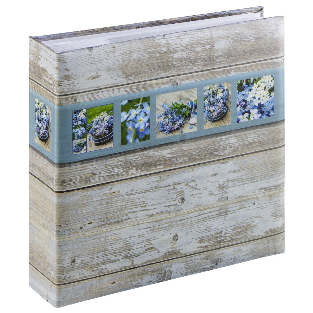 Hama Rustico fotoalbum og arkbeskyttelse Blå, Hvid 100 ark 10 x 15