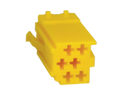 6 pin - hus til MINI-isostik gul