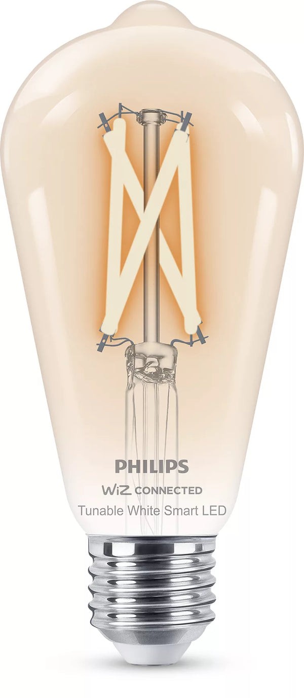 Philips Smart LED-filament-lyspære 7W E 806lumen 2700-6500K Varmt til køligt hvidt lys