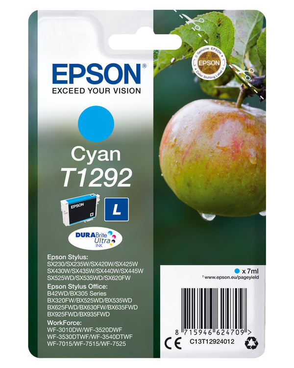 Epson T1292 Cyan Blæk C13T12924012