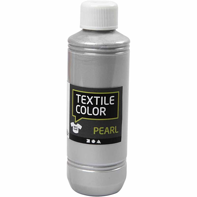 Textile Color, perlemor, sølv, 250 ml/ 1 fl.