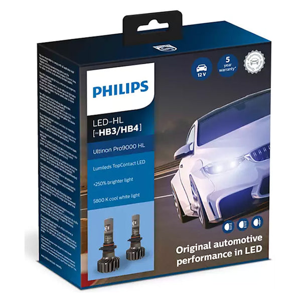 Philips Ultinon Pro9000 LED HB3/HB4 12/24V - Sæt