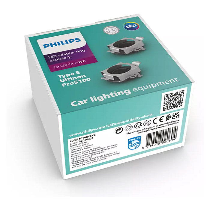Adapterringe til Philips LED HL H7 (RCE) 2 stk - Philips