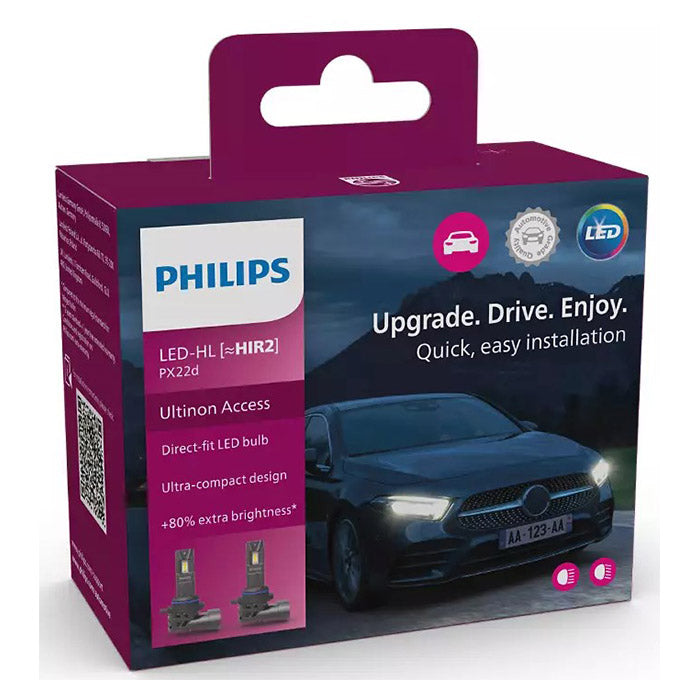 Philips Ultinon Retrofit LED HIR2 12V - Sæt