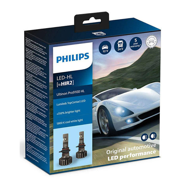 Philips Ultinon Pro9100 LED HIR2 12/24V - Sæt