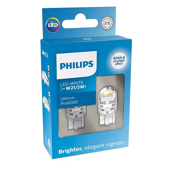 Philips Ultinon Pro6000 LED W21/5W 12V - Sæt