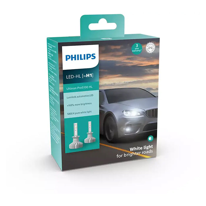 Philips Ultinon Pro5100 LED H1 12/24V - Sæt