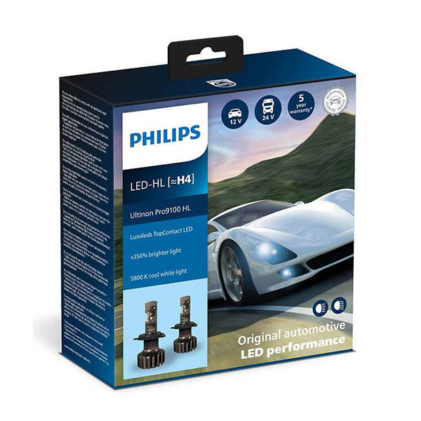 Philips Ultinon Pro9100 LED H4 12/24V - Sæt