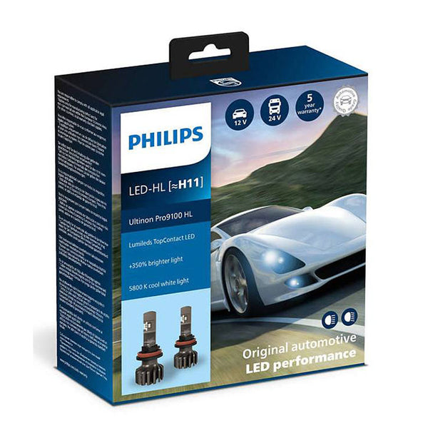 Philips Ultinon Pro9100 LED H11 12/24V - Sæt