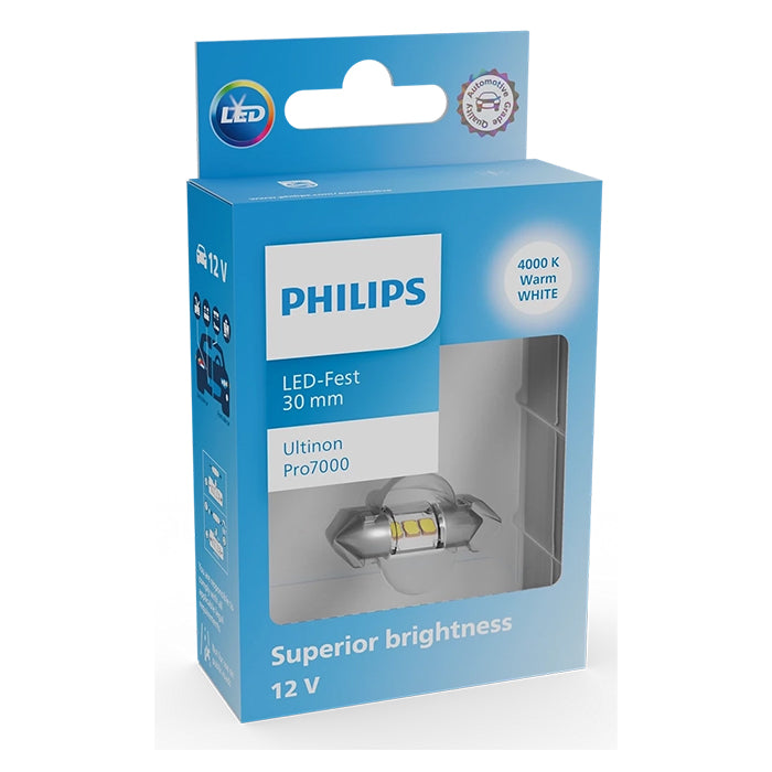 Ultinon Pro7000 Pære 30Mm C10W 4000K - philips