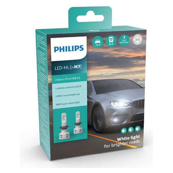 Philips Ultinon Pro5100 LED H7 12/24V - Sæt