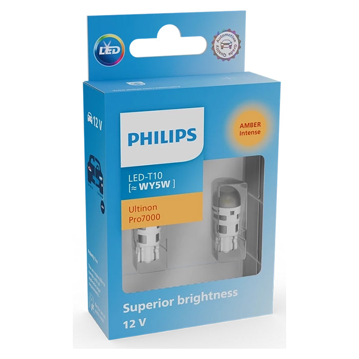 Philips Ultinon Pro7000 pære WY5W Gul - Sæt