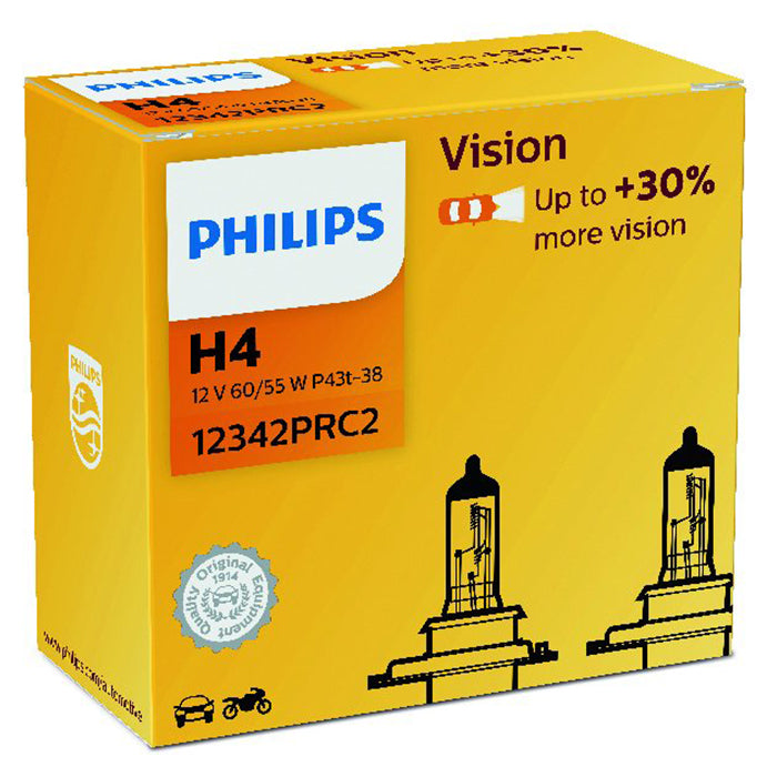 Philips Vision H4 60/55W 12V - Sæt