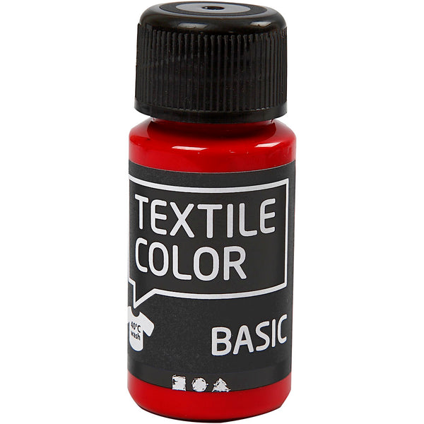 Tekstilmaling, rød, 50 ml/ 1 fl.