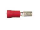 Kabelsko rød 2,8mm / 100 stk (flad hun)