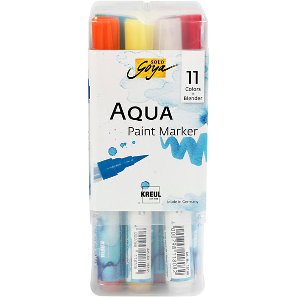 SOLO GOYA Aqua Paint Marker, ass. farver, 12 stk./ 1 pk.