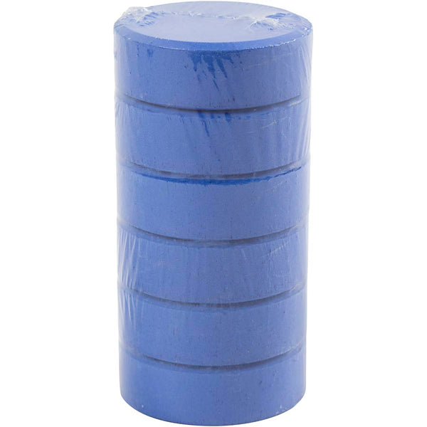 Vandfarve, H: 19 mm, diam. 57 mm, blå, 6 stk./ 1 pk.