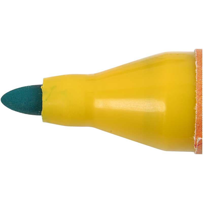Tekstiltusch, streg 2-4 mm, ass. farver, 12 stk./ 1 pk.