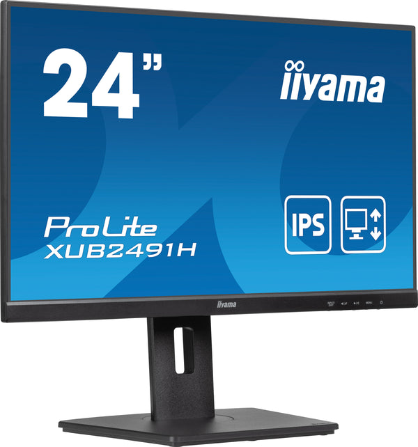 iiyama ProLite XUB2491H-B1 24 1920 x 1080 (Full HD) HDMI DisplayPort 100Hz Pivot Skærm