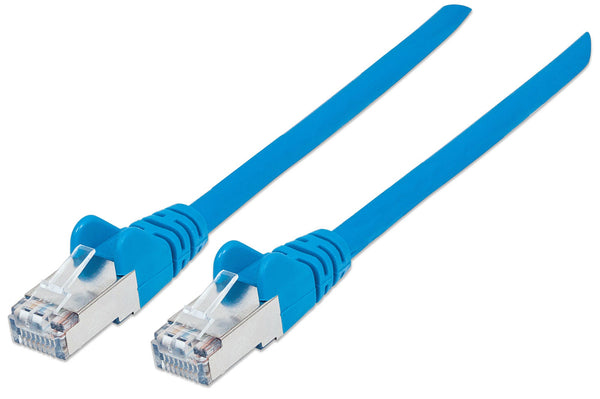 Intellinet Network Patch Cable, Cat6, 5m, Blue, Copper, S/FTP, LSOH / LSZH, PVC, RJ45, Gold Plated Contacts, Snagless, Booted, Polybag CAT 6 SFTP, PiMF 5m Patchkabel Blå