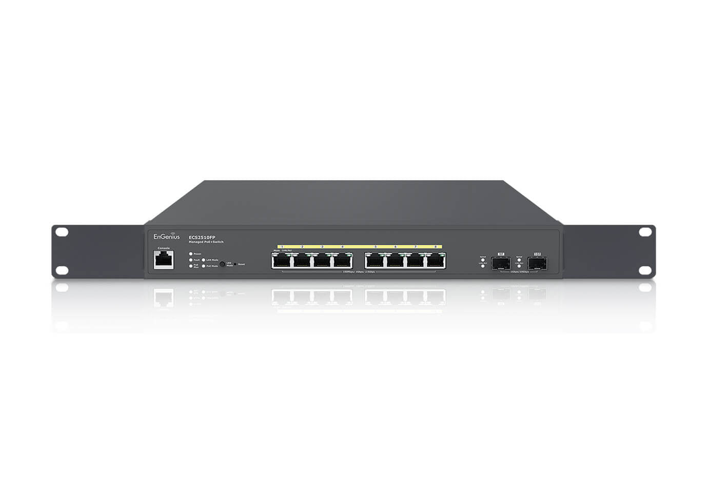EnGenius ECS2510FP netværksswitch Administreret L2+ 2.5G Ethernet (100/1000/2500) Strøm over Ethernet (PoE) Sort