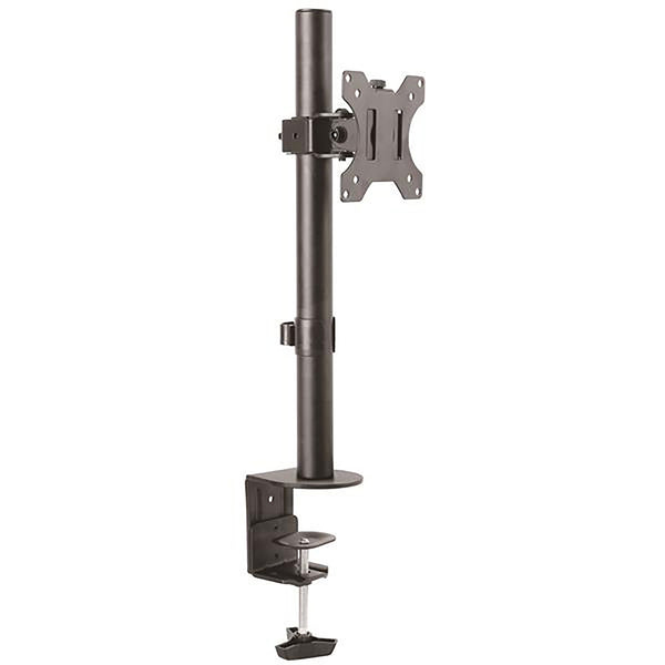 StarTech.com Single Monitor Desk Mount, Single Screen Heavy Duty Pole Mount for up to 8kg VESA Compatible Displays, Ergonomic Height Adjustable Monitor Arm Mount, Desk Clamp/Grommet - Small Footprint Design (ARMPIVOTV2) Monteringssæt Monitor 13-32