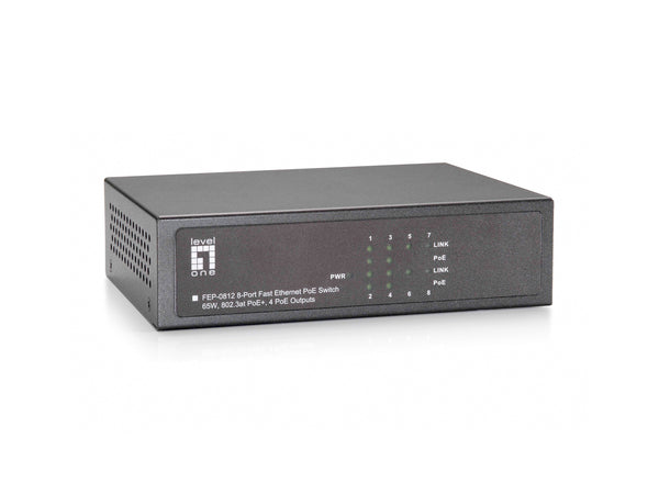 LevelOne FEP-0812 Switch 8-porte 10/100  PoE