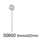 Thule plastskive 5mm ø20mm