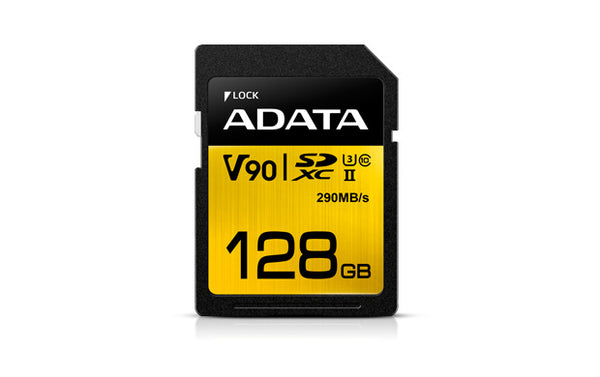 ADATA Premier ONE SDXC UHS-II Memory Card 128GB 290MB/s
