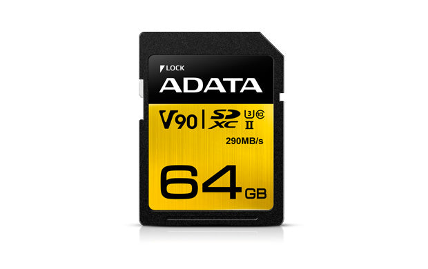 ADATA Premier ONE SDXC UHS-II Memory Card 64GB 290MB/s