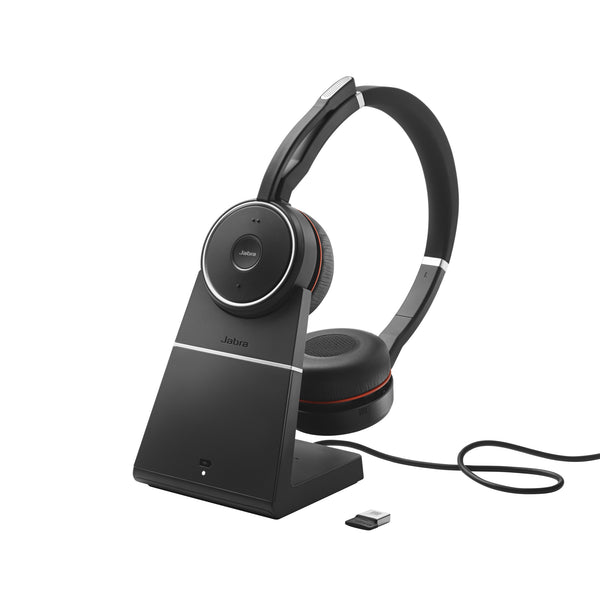 Jabra Evolve 75 SE UC Stereo Trådløs Headset Sort