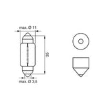 Bosch Pure Light pære C5W 12V Pinol - 2 stk.