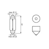 Bosch Pure Light pære C10W 12V - 2 stk.