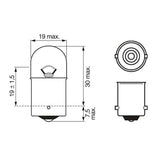 Bosch Pure Light pære R10W 12V - 2 stk.