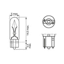 Bosch Pure Light pære W1,2W 12V Instrumentlys - 2 stk.