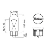 Bosch Longlife pære W5W 12V - 2 stk.