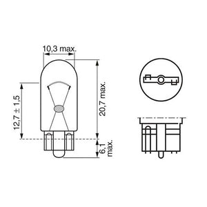 Bosch Longlife pære W5W 12V - 2 stk.