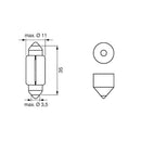 Bosch Longlife pære C5W 12V Pinol - 2 stk.