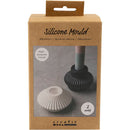 Silikoneform, Rillede lysestager, H: 4+5,5 cm, diam. 7+8 cm, blank transparent, 2 stk./ 1 pk.