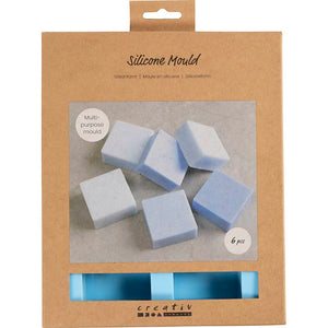 Silikoneform, H: 2,5 cm, L: 5 cm, B: 5 cm, 60 ml, 1 stk.