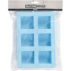 Silikoneform, H: 2,5 cm, L: 5 cm, B: 5 cm, 60 ml, 1 stk.