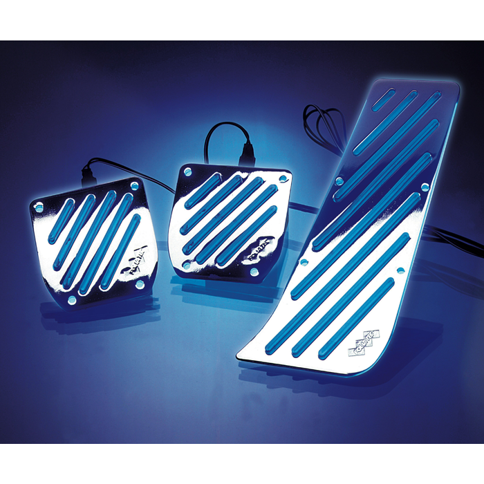 El-fluorescent lysfolie 12V til bil, fleksibel 3-pak med kontrolenhed - Foliatec