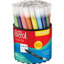 Berol Colourfine Tusch, diam. 10 mm, streg 0,3-0,7 mm, ass. farver, 42 stk./ 1 ds.